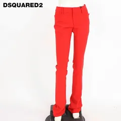 ディースクエアード DSQUARED2 レディース ロングパンツ ブランドプレート付きパンツ レッド系  （サイズ/36/38）ds0111のサムネイル