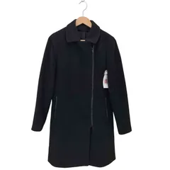 ケーティーキヨコタカセ K.T KIYOKO TAKASE アンゴラ混 ラムウール ラップデザイン ダブルジップ ロングコート archive レディース 表記無 