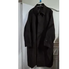 M ユニクロ バルマカーンコート ダークブラウン メンズ ロングコート ステンカラーコート #WH