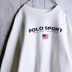 【入手困難】90s FRUIT OF THE ROOM POLO SPORT ホワイト スウェット トレーナー #b5