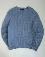 M ポロ ラルフローレン ケーブル コットン ニット セーター