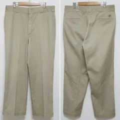 80s W36 L29 DICKIES ワークパンツ 874 カーキ USA製