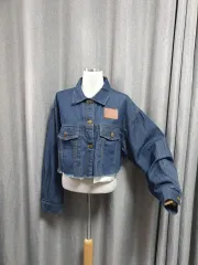 デニム HOT girl クロップドジャケット