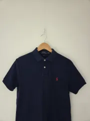 POLO RALPH LAUREN (ポロラルフローレン) ネイビー 半袖ポロシャツ (レッドポニー 95サイズ)