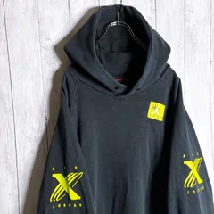 【海外モデル】ナイキ ジョーダン NIKE JORDAN ブラック リブデザイン プリント スウェット パーカー #b31