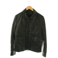 バルマン BALMAIN decarnin A2 レザージャケット ジップアップ 48 ブラック /HK ■OSのサムネイル