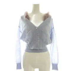 スナイデル SNIDEL ポイントフェザーキャミ&カーデSET アンサンブル F ブルー /DF ■OS