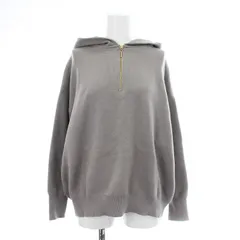 エニィファム anyFam 23AW しあわせタッチハーフジップフーディー KRFXSW0400 ニットパーカー 長袖 F グレージュ /KUのサムネイル