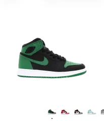 240 (GS) ジョーダン 1 レトロ ハイ OG パイナップル グリーン ブラック