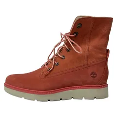 Timberland(ティンバーランド) ショートブーツ 23.5 レディース - ピンク レースアップ/インソール取外し可