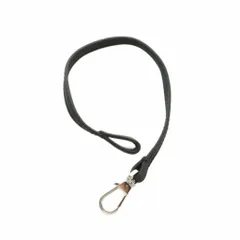 エルベシャプリエ Herve Chapelier レザーストラップ ナスカン 黒 /MI ■OS ■SHのサムネイル