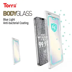 iPhone14Plus ガラスフィルム ブルーライト カット 9H ガラス 指紋 気泡 防止 ラウンドエッジ フィルム [ iPhone14 Plus アイフォン14プラス ] Torrii BODYGLASS