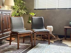 IDC大塚家具 ハイバックチェア ダイニングチェア 2脚セット モダン