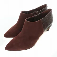 クラークス clarks Ellis Viola エリスビオラ ショートブーツ コンフォートブーツ Cushion Plus スエード レザー ジッパー 箱付き UK3 D 22cm えんじ ボルドー バーガンディ /MW ■GY32