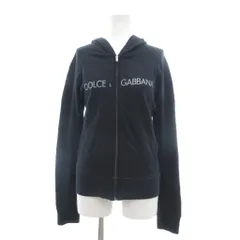 ドルチェ&ガッバーナ ドルガバ DOLCE&GABBANA ジップアップパーカー フーディ Y2K ロゴプリント 40 紺 ネイビー /YJ ■GY06のサムネイル