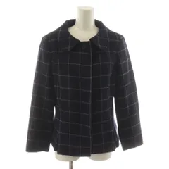 ブルックスブラザーズ BROOKS BROTHERS ジャケット 上着 ウール 4 紺 ネイビー チェック柄 長袖 /RR