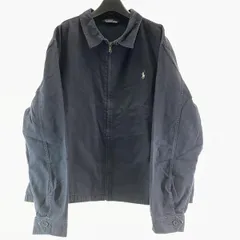 【中古】90s RALPH LAUREN 三角タグ スウィングトップ ネイビー サイズXXL ラルフローレン[17]