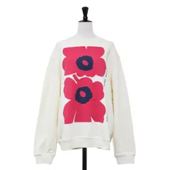 【美品】marimekko マリメッコ スウェット オフホワイト ピンク サイズ:S / 24春夏 ウニッコ プリント スウェットシャツ / Unikko Loisto Placement sweatshirt / フラワー【レディース】【中古】のサムネイル