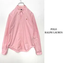 ラルフローレン 長袖シャツ オックスフォード ピンク カラフルポニー刺繍 ボタンダウン BD レディース 4サイズ S相当