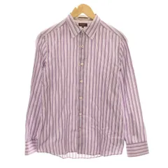 ポールスミスコレクション PAUL SMITH COLLECTION シャツ M 紫 パープル ストライプ柄 レギュラーカラー 長袖 /YM