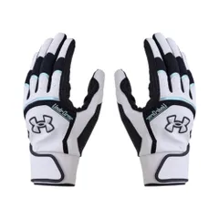 新品 UNDER ARMOUR(アンダーアーマー) UAヤード プロ バッティンググローブ 6001314(100) ホワイト ブラック イリデッセント S