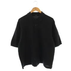 コモリ COMOLI 鹿の子半袖ポロシャツ 半袖 コットン 3 黒 /NR ■OS ■SHのサムネイル