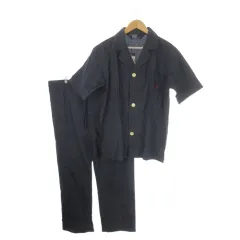 ポロ バイ ラルフローレン Polo by Ralph Lauren セットアップ パジャマ L 紺 ネイビー 半袖シャツ パンツ /AO3 ■ECD001のサムネイル