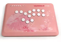 Varmilo FK2 アーケードコントローラー ピンク Varmilo FK2 Sakura Leverless Arcade Controller for Fighting Games