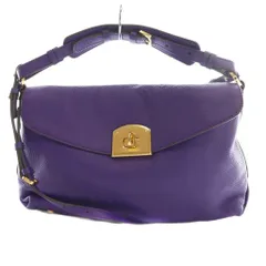 セルジオロッシ Sergio rossi 2WAYバッグ ハンド ショルダー レザー 紫 パープル /SS ■OS