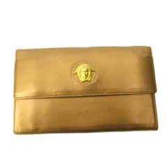 ジャンニヴェルサーチ ヴェルサーチェ GIANNI VERSACE メデューサ 財布 がま口 ロゴ 金色 ゴールドカラー IBO87のサムネイル