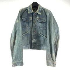 【中古】70s MAVERICK 黒タグ デニムジャケット インディゴ サイズ36[17]