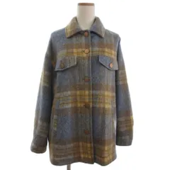 ザラ ZARA オーバーサイズ チェック シャツ ジャケット 起毛 ブルー系 XS