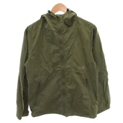 ザノースフェイス THE NORTH FACE コンパクトジャケット ブルゾン パーカー ジップアップ ロゴ刺繍 L カーキ NPW71830 /FF ■GY11