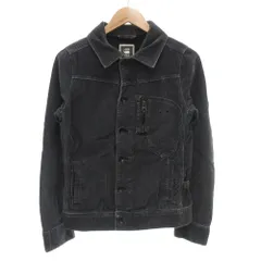 ジースターロウ G-Star RAW SCUTAR スリムジャケット SLIM JACKET コーデュロイ デニムジャケット風 細畝 ロゴ XS グレー 221310077 /GV ■GY01