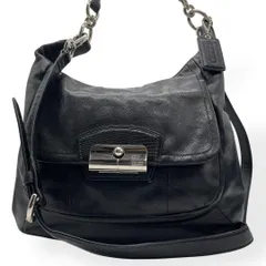 極美品　COACH コーチ　2way ショルダーバッグ　ブラック　レザー