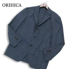 ORIHICA オリヒカ 春夏 ウール混 ストレッチ ウォッシャブル チェック テーラード ジャケット Sz.ABLL メンズ 大きいサイズ
