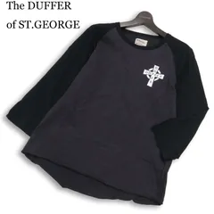 The DUFFER of ST.GEORGE ダファー ロゴプリント★ 7分袖 カットソー Tシャツ Sz.XL メンズ 大きいサイズのサムネイル