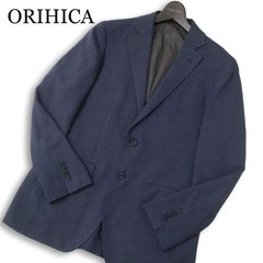 ORIHICA オリヒカ 通年 背抜き★ ビジネス ウォッシャブル ストレッチ テーラード ジャケット Sz.M メンズ 紺 ネイビー