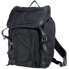グッチ GUCCI GG柄 リュックサック デイバッグ バックパック リュック ナイロン ブラック 510336 レディース 【中古】