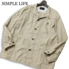 SIMPLE LIFE シンプルライフ レナウン 通年★ カバーオール ジャケット Sz.L メンズ ベージュ