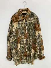 ALAIN DELON アランドロン シャツ/ブラウス L その他 シルク その他総柄 ミドル丈 長袖 レギュラーカラー