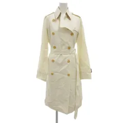 バーバリー ロンドン BURBERRY LONDON トレンチコート コート 38 ホワイト 白 ノバチェックライナー FRD87-195-03 /IU ■GY18