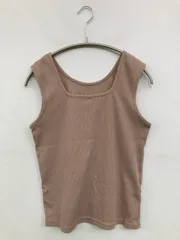 SUREVE シュリーブ タンクトップ L ベージュ 無地 カップなし