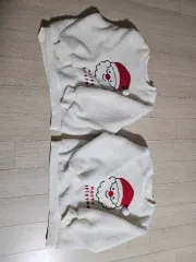 (2個まとめ) ベベジュ キッズ サンタ 冬 Tシャツ 120サイズ