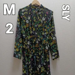 SLY 花柄ロングワンピース シースルー　Mサイズ
