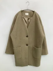 LOWRYS FARM ローリーズファーム ノーカラーコート F ベージュ 無地