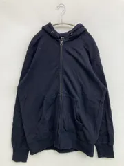 UNIQLO ユニクロ パーカー XL ネイビー ジップアップ 長袖 無地