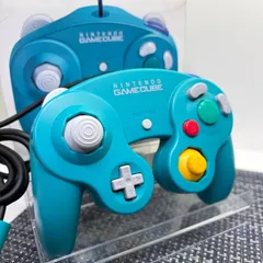 【フルメンテナンス】GC ゲームキューブコントローラー エメラルドグリーン エメラルドブルー 後期型 化粧箱付き a