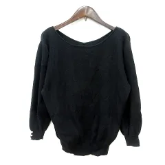 アプワイザーリッシェ Apuweiser-riche ニット セーター 長袖 2 M 黒 ブラック /MN