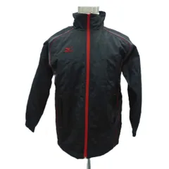 ミズノ MIZUNO スポーツウェア ウィンドブレーカー ジャケット ミドル丈 M 黒 ブラック スタンドカラー /HO27 ■GY59